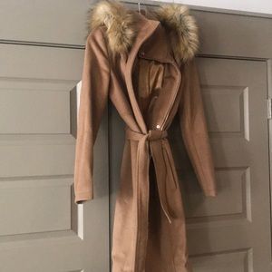 Beautiful Ivanka Trump Belted Wool Coat